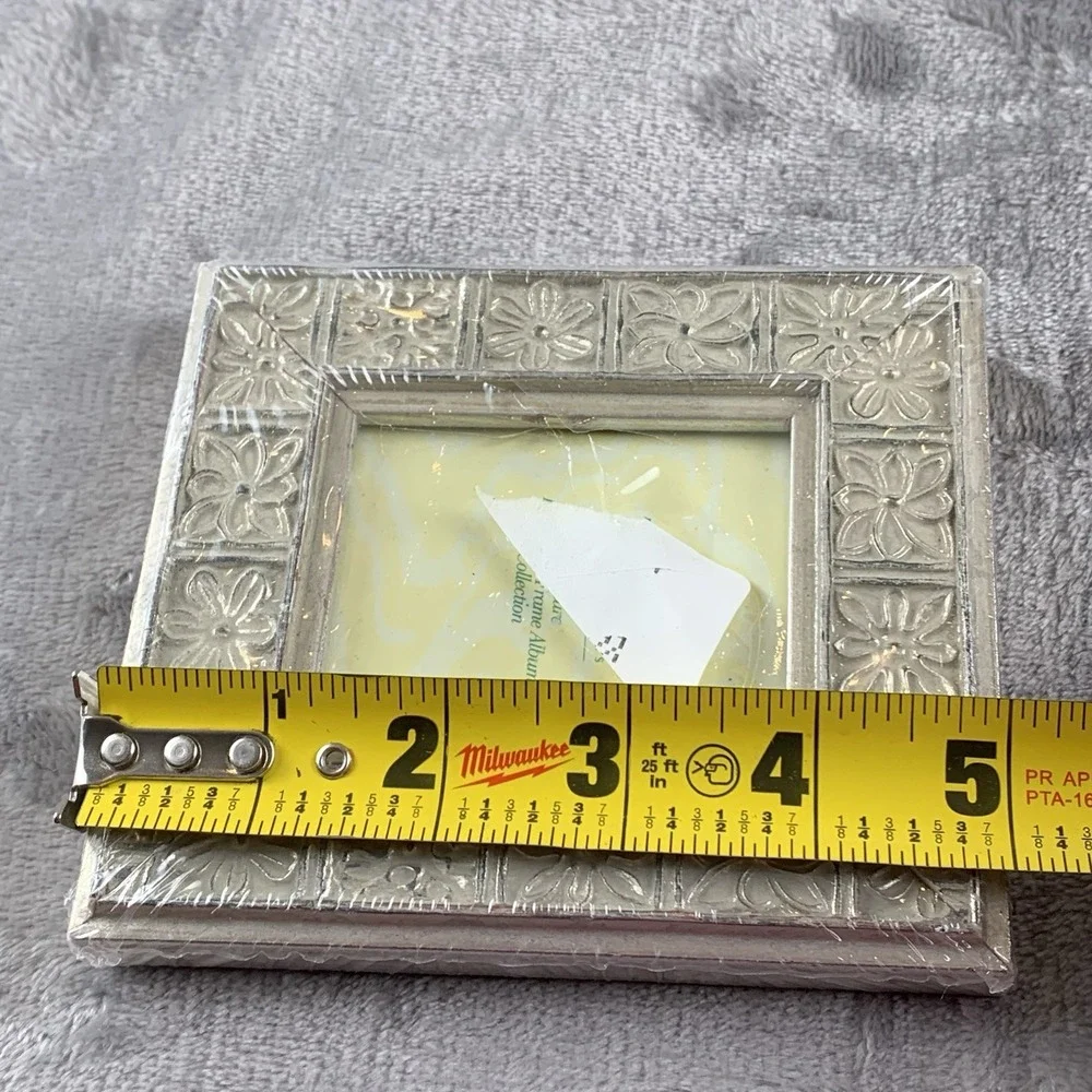 Towle Silversmiths Wooded Silver Leaf ?  Picture Frame Small Ornate Boho Frame